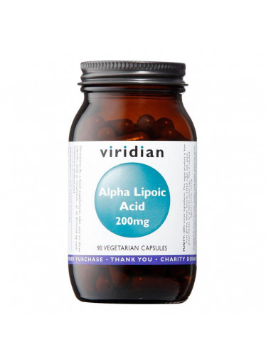 Viridian Alpha Lipoic Acid (Kyselina alfa lipoová - ALA), 200 mg, 90 kapslí