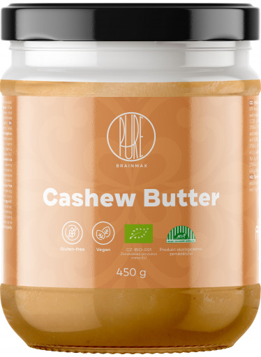 BrainMax Pure Cashew Butter, 100% Kešu krém, BIO, 30 g