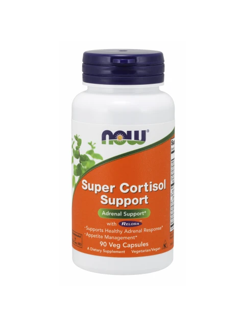 NOW Super Cortisol Support, 90 rostlinných kapslí