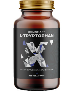 BrainMax L-Tryptophan 430 mg, 100 rostlinných kapslí