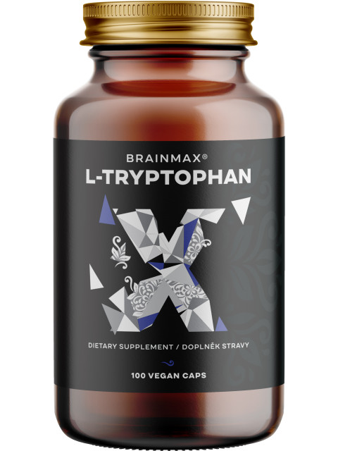 BrainMax L-Tryptophan 430 mg, 100 rostlinných kapslí