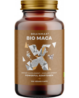 BrainMax BIO Maca, 740 mg, 100 rostlinných kapslí