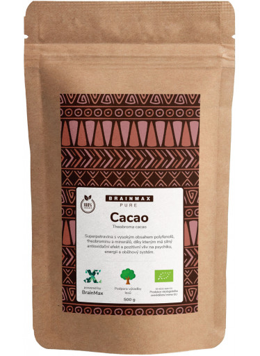 BrainMax Pure Cacao, Bio Kakao z Peru, 500 g