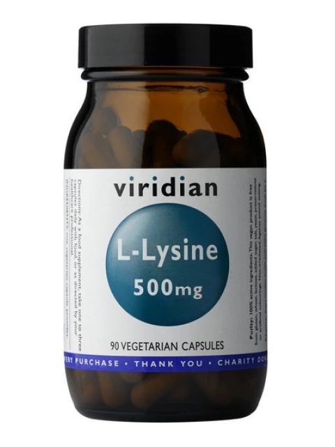 Viridian L-Lysine, 90 kapslí