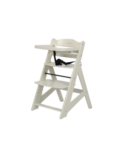 ATMOWOOD Dřevěná jídelní židlička - bílá