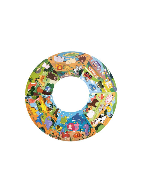 2Kids Toys Dřevěné kruhové puzzle