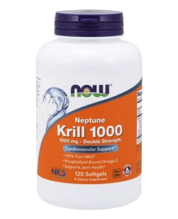 NOW Krill Oil Neptune (olej z krilu), 1000 mg, 120 softgel kapslí