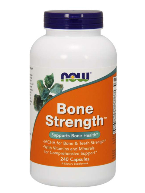 NOW Bone Strength (silné kosti), 240 kapslí