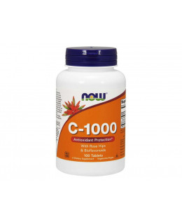 NOW Vitamin C-1000 s bioflavonoidy a šípkem, 100 tablet - EXPIRACE 9/23