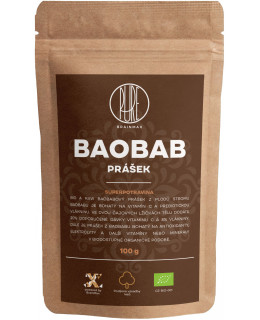BrainMax Pure Baobab BIO prášek, 100 g