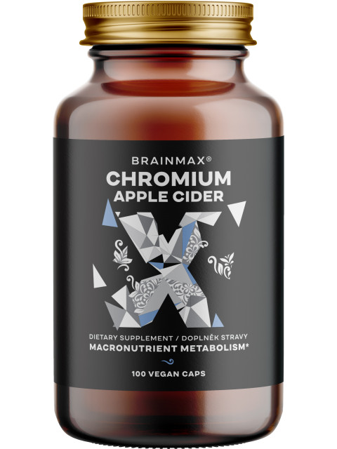 BrainMax Chromium & Apple Cider, 100 rostlinných kapslí