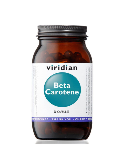 Viridian Beta Carotene (Beta-karoten), 90 kapslí