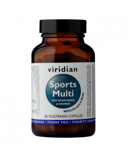 Viridian Sports Multi (Vitamíny, minerály a rostlinné extrakty), 60 kapslí