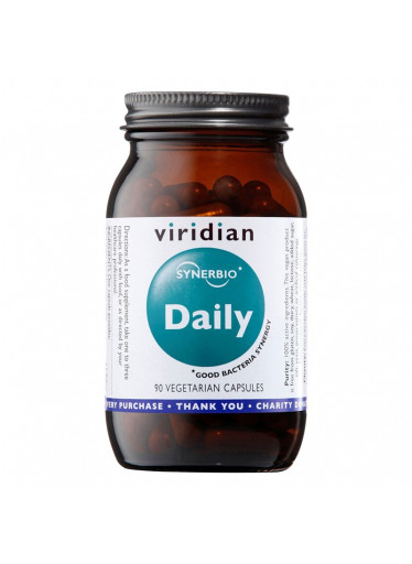 Viridian Synerbio Daily (Směs probiotik a prebiotik), 90 kapslí