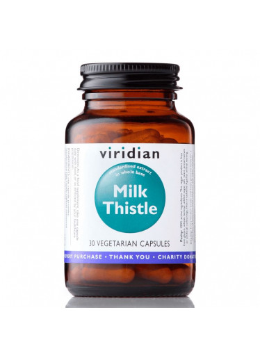 Viridian Milk Thistle (Ostropestřec mariánský), 30 kapslí