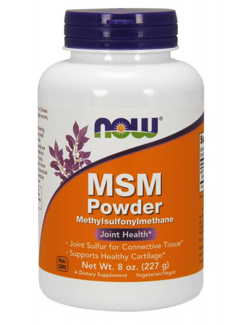 NOW MSM Methylsulfonylmethan, Powder 227g