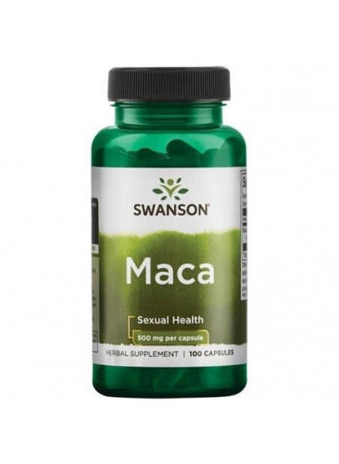 Swanson Maca (řeřicha peruánská), 500 mg, 100 kapslí