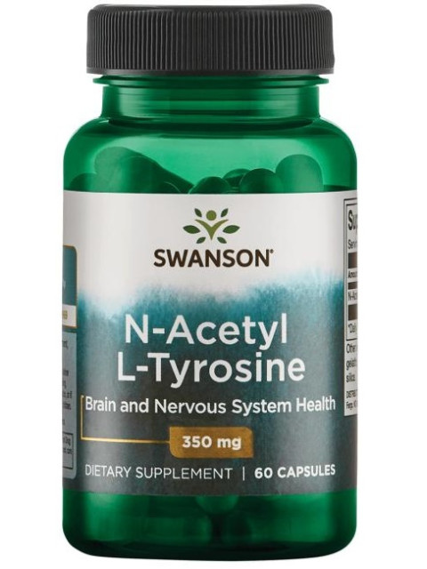 Swanson N-Acetyl L-Tyrosine, 350 mg, 60 kapslí - EXPIRACE 8/2024