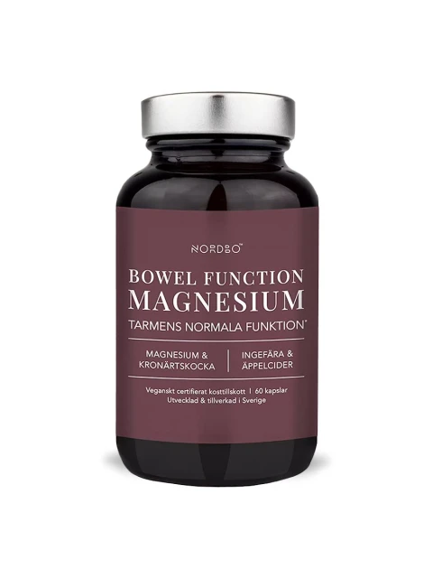 Nordbo Bowel Function Magnesium 60 kapslí