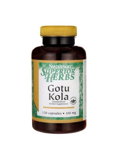 Swanson Gotu Kola Extract, 100 mg, 120 kapslí