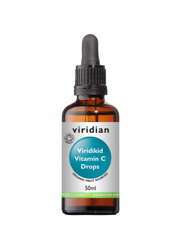Viridian Viridikid Vitamin C drops (Vitamín C v kapkách pro děti) Organic, 50 ml