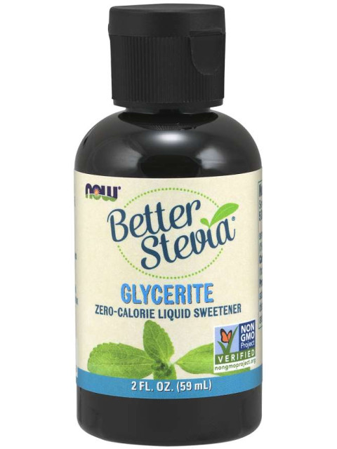NOW Better Stevia Glycerite, bez alkoholu, 59 ml