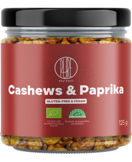 BrainMax Pure Cashews & Red Pepper, kešu a paprika, BIO, 125 g