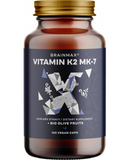 BrainMax Vitamin K2 jako MK7 150 mcg, 100 rostlinných kapslí