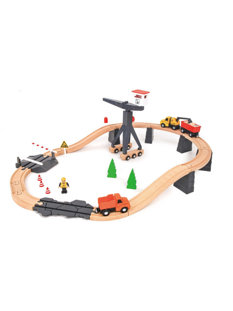TookyToy Dřevěná vláčkodráha - stavba železnice