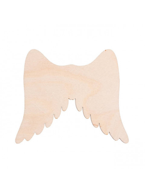 ČistéDřevo Dřevěná andělská křídla I 11 x 9 cm