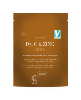 Nordbo Vitamin D3, C and Zink Kids, 75 g