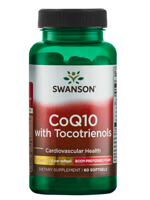 Swanson CoQ10 with Tocotrienols (Koenzym Q10 s tokotrienoly), 200 mg, 60 kapslí