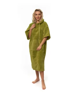 Plážové pončo, 70 x 110 cm, Olive Green