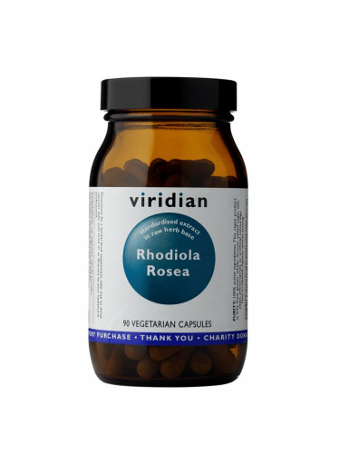 Viridian Rhodiola Rosea (Rozchodnice růžová), 90 kapslí