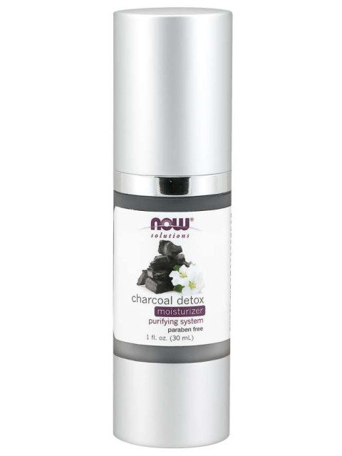 NOW Charcoal Detox Moisturizer (hydratační krém s aktivním uhlím), 30 ml