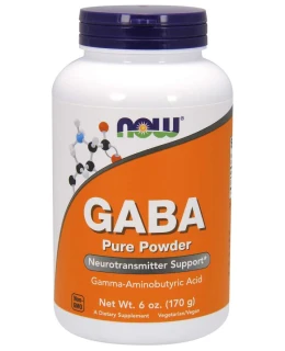 NOW GABA (kyselina gama-aminomáselná) čistý prášek, 170 g