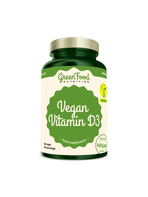 GreenFood Vegan Vitamin D3 90 kapslí