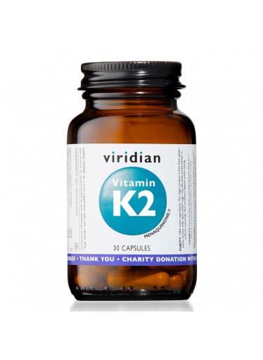 Viridian Vitamin K2, 30 kapslí