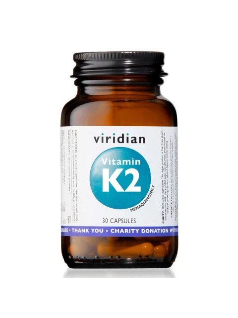 Viridian Vitamin K2, 30 kapslí