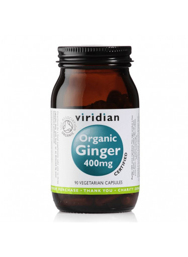Viridian Ginger Organic (Zázvor), 400 mg, 90 kapslí