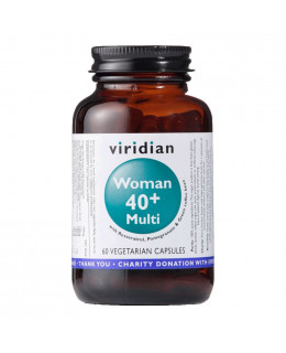 Viridian 40+ Woman Multivitamin (Natural multivitamín pro ženy), 60 kapslí