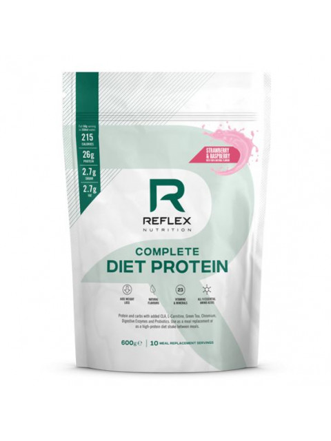 Reflex Complete Diet Protein, 600 g - jahoda a malina - EXPIRACE 5/2024
