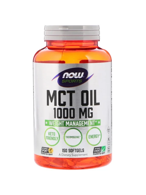 NOW MCT olej, 1000mg, 150 softgel kapslí