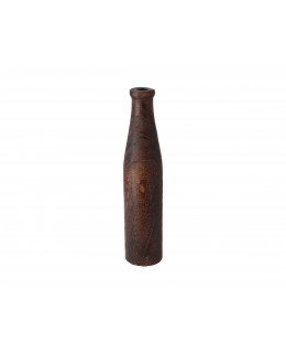 Hogewoning Dřevěná úzká váza tmavá 32 cm