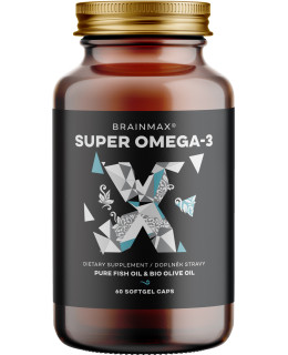 BrainMax Super Omega-3, 60 softgel kapslí