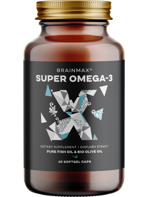 BrainMax Super Omega-3, 60 softgel kapslí