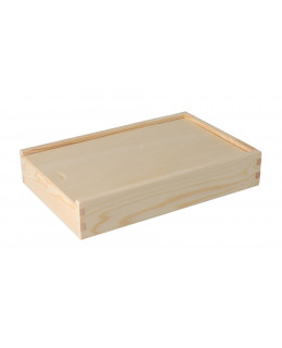ČistéDřevo Dřevěná krabička na fotografie ve formátu 15x21 cm