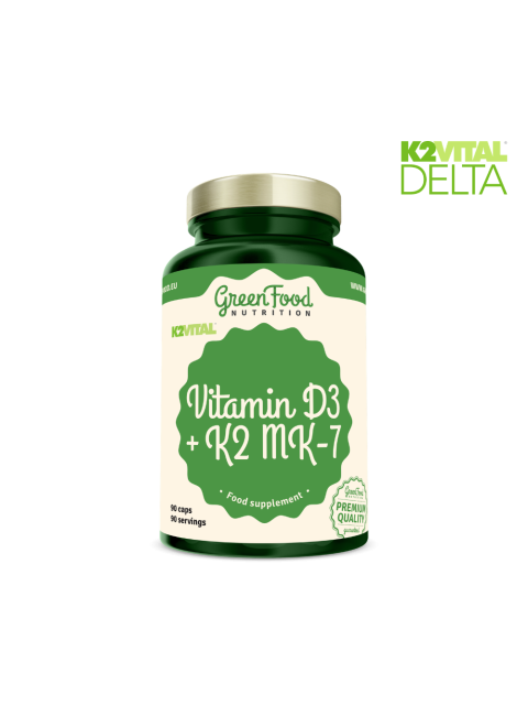 GreenFood Vitamin K2VITAL®DELTA + Vitamin D3 90 kapslí