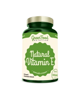 GreenFood GreenFood Přírodní Vitamin E 60 kapslí - EXPIRACE 1/2025