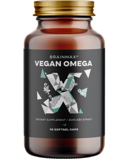 BrainMax Vegan Omega 3, 90 softgel kapslí